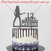 Party Supplies Custom Name Age Personalized Guitar Cake Topper Girl Playing For Guitarist Birthday Decoration Toppe