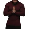 Модная осенняя спортивная рубашка-поло, мужская эластичная хлопковая спортивная одежда, весенняя повседневная поло с длинными рукавами, мужская дышащая футболка T 240308