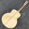 Guitare 12 cordes 43 "épicéa massif naturel J200 guitare acoustique ormeau ébène touche érable flamme corps Jumbo guitare électrique