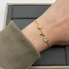 Klassieke diamanten letterketting armband luxe originele ontwerper dames bedelhangers 18K goud verzilverd polsbandje manchet schakelarmband mode-sieraden