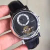 Nouvelles Grandes Complications 307BA 12 9V6 Boîtier en acier Cadran noir Tourbillon Montre automatique pour homme 5 styles Montres de sport de haute qualité215t