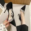 Robe chaussures femmes talons hauts marche spectacle stiletto femme plate-forme 5 / 8cm talon strass sandales pompes