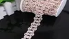 Fajas de boda Fancy Rose Gold Fashion Crystal Rhinestone Cup Chain Trimming Decoración de vestido de novia para vestidos Apliques de ropa 1583023