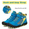 HBP Non nuovissimo Sport all'aria aperta Comodo impermeabile Anti collisione Caviglia Arrampicata Trekking Scarpe da trekking Stivali per bambini