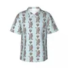Chemises décontractées pour hommes Ferret Lovers Shirt I Love Ferrets Nouveauté Hawaiian Mâle Manches courtes Vacances Harajuku Design Blouses surdimensionnées