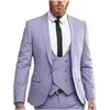 Trajes de hombre para hombre Slim Fit 3 piezas chal solapa doble botonadura chaleco traje Homme esmoquin Terno Masculino novio boda chaqueta para graduación