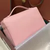 10A Espelho nova bolsa feminina de couro real top designer bolsa de ombro de luxo segurando bolsa de moda clássica L19 réplica TOGO caixa de presente cor sólida zíper bidirecional cowhi