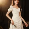 White Dress Small Womens Skirt Can Usually Wear Celebrity French Light Luxury Banquet Temperament Short Style