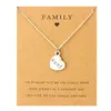 Aunt Sister Uncle Pendants Chain Necklaces Grandma Grandpa Family Mom Daughter Dad Father Brother Son Fashion Jewelry Love Gift260F