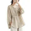 Women's Blouses Loose Fit V-neck Top Stylish Half Sleeve Tops Solid Color Pullover Breathable Shirt For Spring Summer