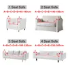 Pluszowa rozciągająca sofa do salonu Przekroczysta Kanapa Kanapa Slipcover Elastic Furniture Protector 1/2/3/4 Seter 240306