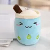 2024 Fruit milk tea cup keychains, keychain Plush doll cross-border plush toy wholesale clothing key chain accessories Milk tea shop souvenirs