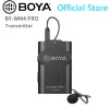 Microphones BOYA BYWM4 PRO Émetteur SEULEMENT 2.4G Microphone Lavalier sans fil pour récepteur Appareil photo reflex numérique Canon Nikon iOS iPhone et plus