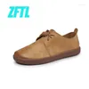 Chaussures décontractées ZFTL femmes mocassins bateau Mori femmes semelle souple pur peau de vache confortable tout-match littéraire Ins à la mode