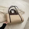 Высококачественные холщовые сумки на плечо на шнурке для женщин, простая большая сумка-тоут, женская портативная дорожная большая вместительная сумка для покупок