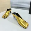 Klänningskor VII 2024 Silver Slim HELED COWHIDE High Heels Sandaler Chic and Elegant For Women Luxury With In Promotion