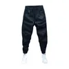 Herenbroek Heren, elastische taille, trekkoord, middelhoge legging, slim fit harem met zakken voor buiten