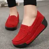 HBP Non di Marca Donne di Estate Casual Scarpe di Mucca Pelle Scamosciata Slip On Donne Appartamenti Sandali Con Zeppa Piattaforma Scarpe Da Ginnastica Mocassini Mocassini Sandali