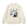 Дизайнерский роскошный свитер Loes Classic Totoro с круглым вырезом, мужское и женское модное брендовое хлопковое пальто для пар