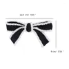 Hair Clips Fashion Bowknot Hairpin Clip White Black Bow Pin Headwear
