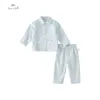 Dave Bella Childrens Girls Boy's Pyjamas Suit Autumn Fashion Casual Pure Cotton Bekväm Plaid Tvådel DB3236106 240312