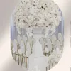 Centrotavola Decorazione di nozze Vasi a tromba bianchi alti 60 cm per centrotavola nuziali Vaso di fiori nuziali