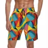 Shorts pour hommes Homme Board Colorblock Imprimer Y2K Funny Swim Trunks Géométrie Respirant Surf Tendance Plus Taille Plage