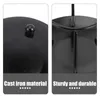 Double Boilers Holder Pot Trivet Open Fire Tripod Smudge Tea Stove Heater Cauldron Black 1 Piece