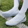 Scarpe da football americano Uomo Tacchetti per erba all'aperto Stivali alti da calcio antiscivolo Stivali da allenamento per studenti Calzature per tappeto erboso Euro Taglia grande 35-47