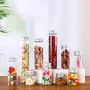 Bottles 18pcs 25/30/40/50/60/70/90/125/150/180ml Glass With Aluminum Cap Empty Spice Storage Jars Gift Crafts Vials