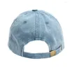 Casquettes de baseball Casquette de baseball en coton lavé à large bord rond chapeau de soleil tie-dye unisexe sport hommes