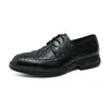 Geklede schoenen Groot formaat Formeel Zakelijk Leer Lente- en herfstkleding Heren Low-top Derby Fashion Casual D2620