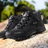 Sapatos de fitness ao ar livre caminhadas tênis masculino trekking alta superior montanha escalada resistente ao desgaste antiderrapante jogging esportes