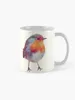 Tazas Taza de café Winter Robin Tazas estéticas Desayuno original personalizado