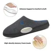 HBP Non-Brand Unisex Indoor Suede Memory Foam Cotton Warm House Slipper Shoes Stock