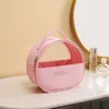 Cosmetic Bags Korean Style Semicircle Pu Waterproof Bag Portable Skin Care Products Organizing Storage Large Capacity Wash