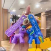 2024 Ny tecknad film Little Ma Baoli Keychain Lovely Rainbow Horse Unicorn Keychain Men's and Women's Bag Pendant Gift