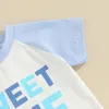 Clothing Sets Baby Boy Summer Outfit Clothes Sweet One Short Sleeve T-Shirt Tops And Shorts Set 1st Birthday