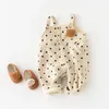 0-24m Baby Boys Girls Jumpsuit Super mignon Sautpuise ours Kid Casual Suspender Pantmand Toddler Children Strap Cordire