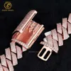 Fabrycznie hip hop grube 14 mm vvs moissanite Diamond łańcuch łącza kubańskiego mężczyźni OEM 925 Srebrne losowane kubańskie naszyjnik bransoletki