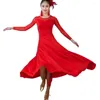 Stage Wear Lady Ballroom Dancing Dress Modern Dance Competition Costume Women Waltz Tango Foxtrot Quickstep Dresses