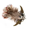 Grampos de cabelo Steampunk Gear Broche Pin Mulheres Halloween Hairclip Costume Jóias Decorações