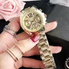 Special Brand New Top Quality Women Fashion Casual Watch Big Dial Gold Man Wristwatches Luxury Lovers lady male couple Clock class195l