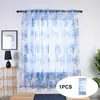 Curtain Barley Curtains Trees Sheer Tulle Window Voile Drape Fabric Heavy Weight Shower Liner And