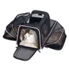 Pet Torbası Taşınabilir Nefes Alabilir Katlanabilir Çanta Kedi Köpek Çantaları Giden Açık Seyahat Evcil Hayvanları Kediler Çanta Güvenliği Fermuarları 240309