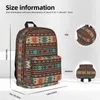 Backpack Southwestern Design Turquoise Beige Terracotta Bookbag Students School Bag Kids Rucksack Laptop Shoulder