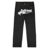 Herren Jeans Y2k Hip Hop Badfriend Brief Druck Baggy Schwarze Hosen Harajuku Mode Punk Rock Breite Fuß Hosen Streetwear 230322 Winter01 268