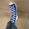 Chaussettes pour hommes unisexe nouveauté longues drôles fausses chaussures en toile à lacets bas imprimés en 3D goutte