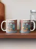 Mugs Puss N Books Coffee Mug Glass Cups Breakfast Thermal To Carry Tourist
