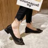 Casual Shoes Love Flower Fragrance Women's Autumn Black One Size Pointed Daily Low Top Flat Heel Solid Bow High Heels